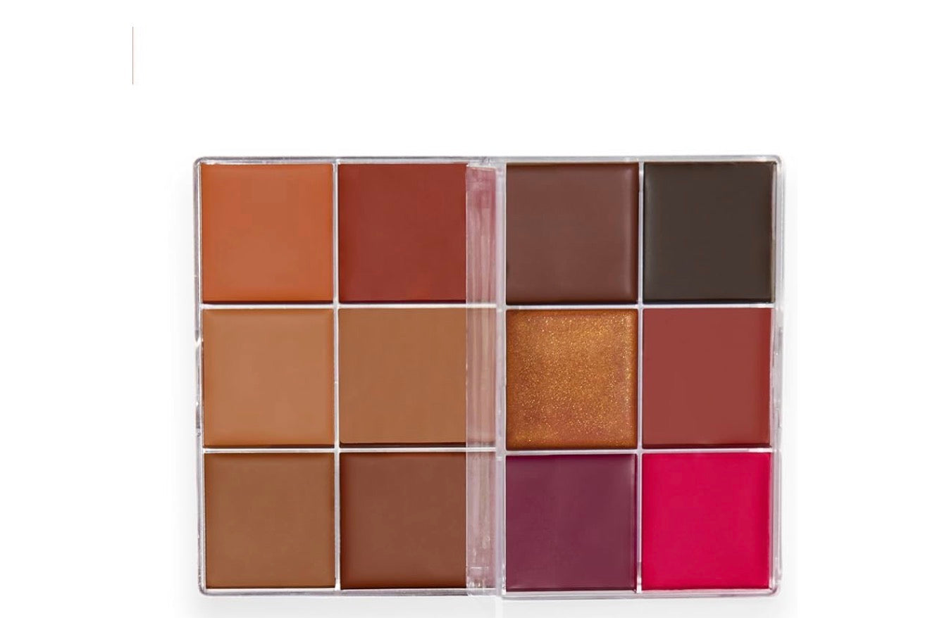 Revolution Everything Base Face Icon Complexion Palette Dark