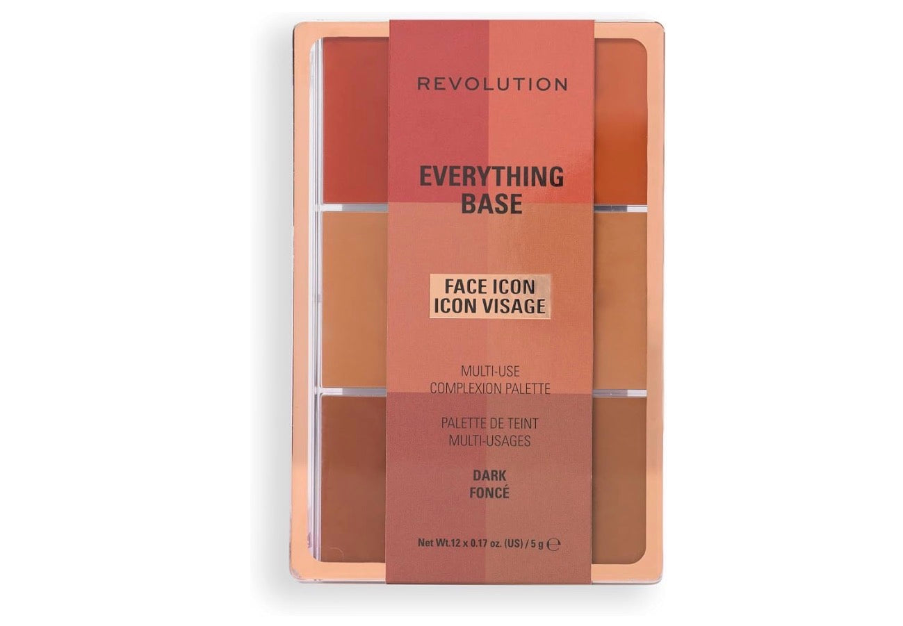 Revolution Everything Base Face Icon Complexion Palette Dark